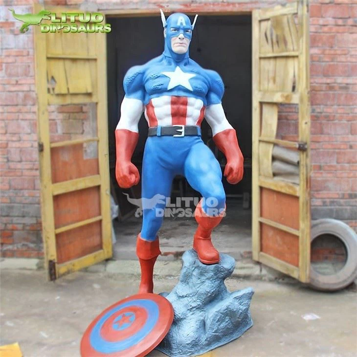 3Captain America Sculpture(001)